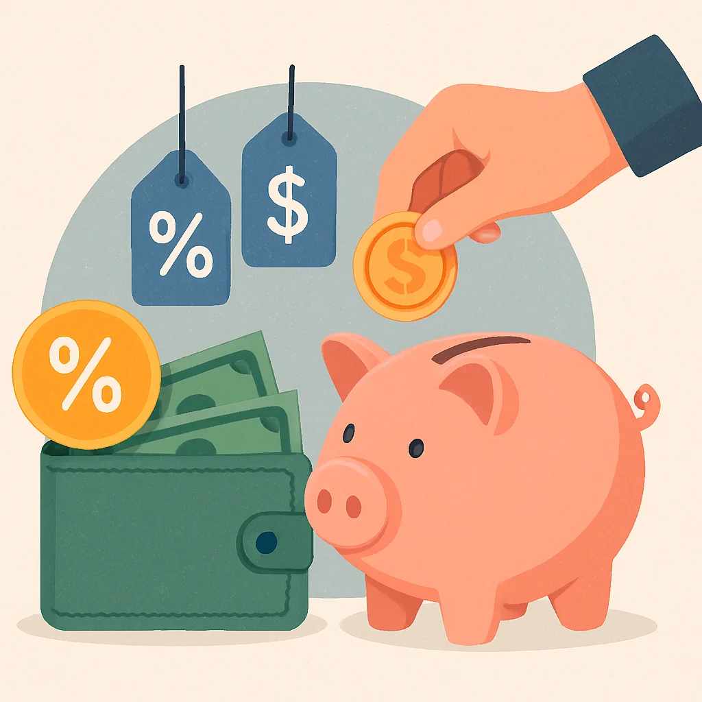 Slim sparen met cashback en kortingen