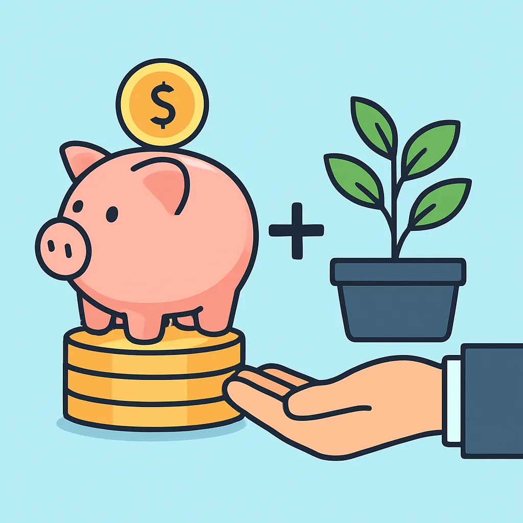 Sparen combineren met lage risico investeringen