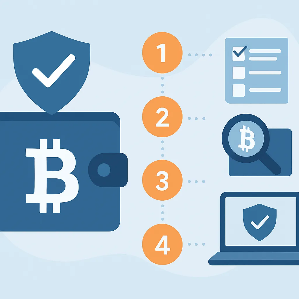 Veilige crypto wallets kiezen stappenplan