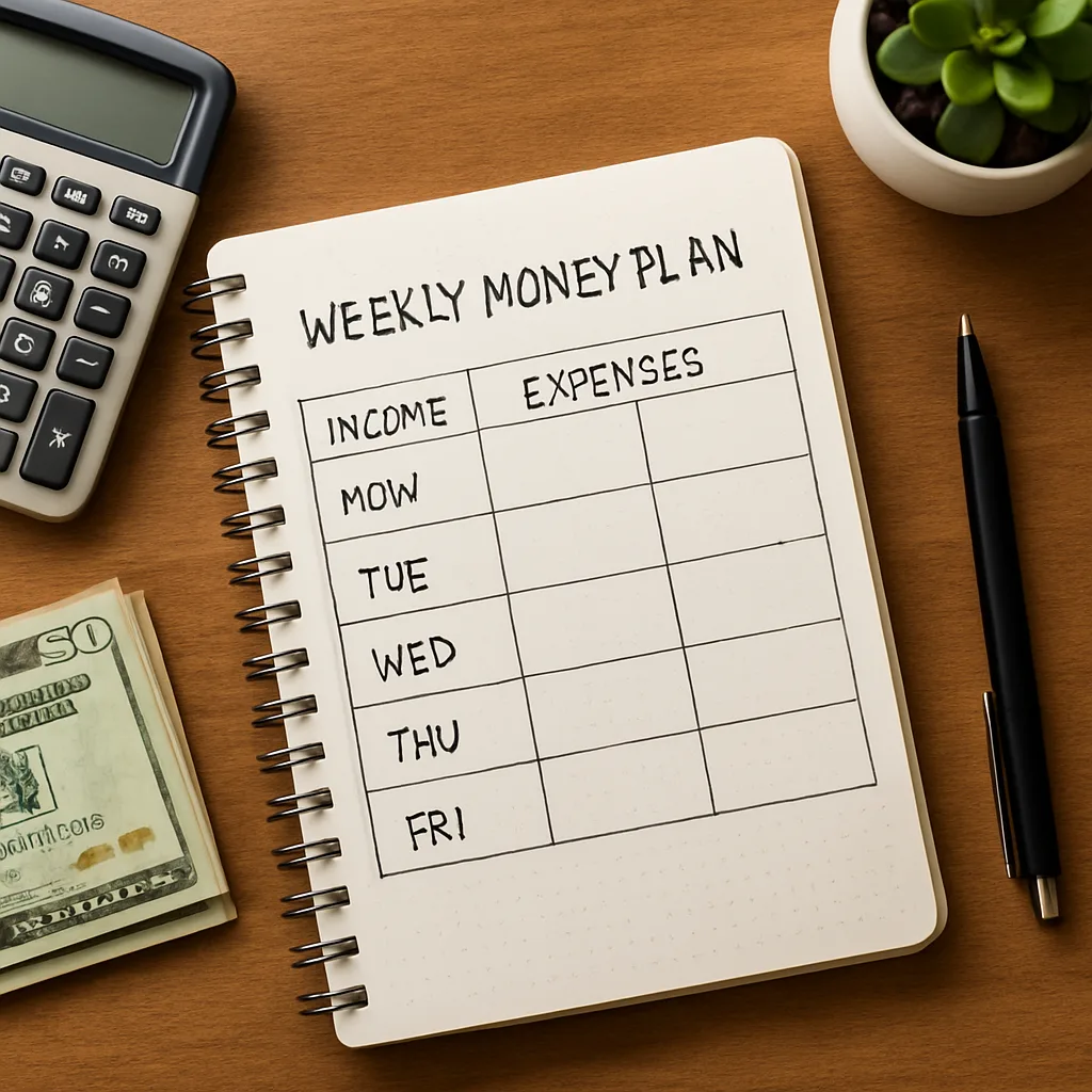 Wekelijks geldplan maken voor beter overzicht